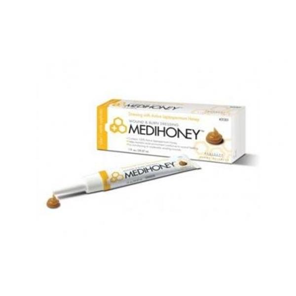 Dressing Paste MediHoney Hydrocolloid Tube Absorbent LF 12/Ca